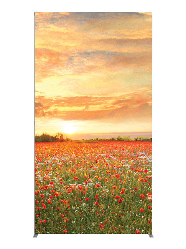 Poppies, photography backdrop panel for Denny StudioEdge silicone edge frame, 4 ft