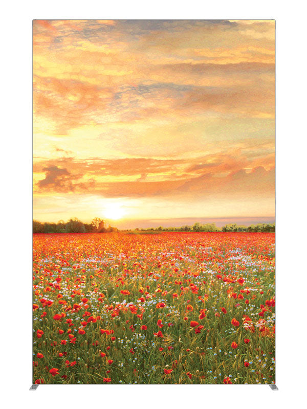 Poppies, photography backdrop panel for Denny StudioEdge silicone edge frame, 5 ft