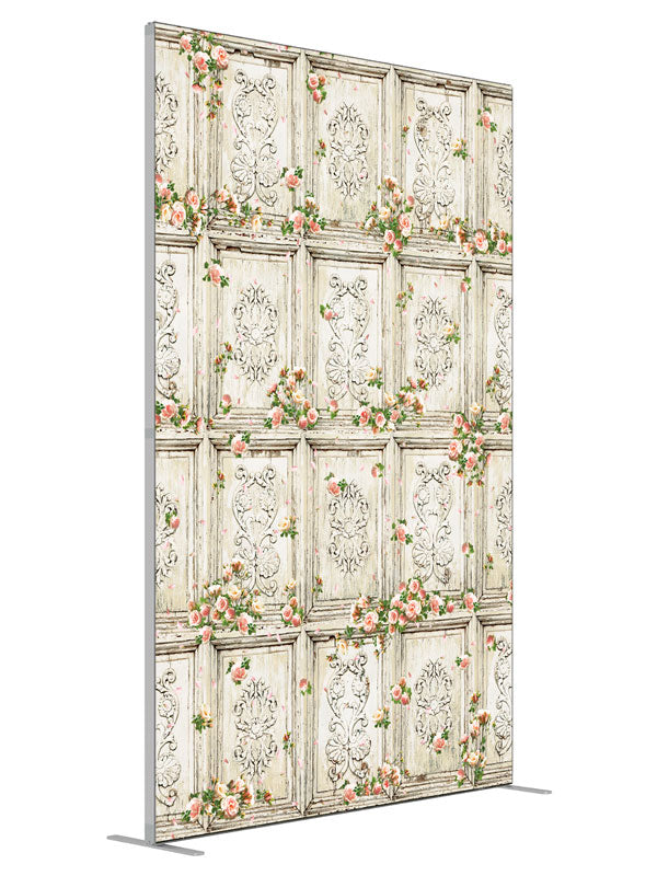 Precious Moments Ivory shown at an angled view, photography backdrop panel for Denny StudioEdge silicone edge frame, 5 ft