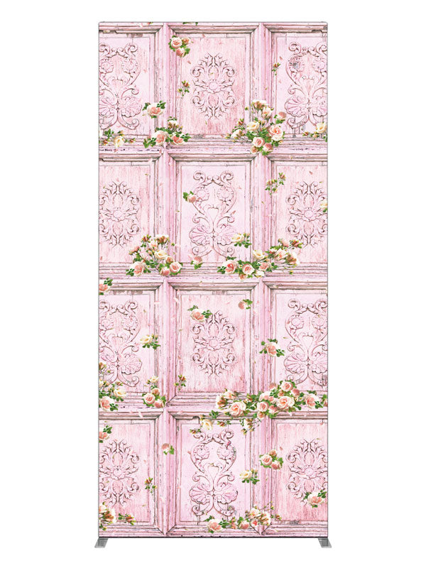 Precious Moments Pink Pink Floral Wall, photography backdrop panel for Denny StudioEdge silicone edge frame, 3 ft