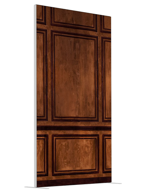 Prince Albert Brown shown at an angled view, photography backdrop panel for Denny StudioEdge silicone edge frame, 4 ft