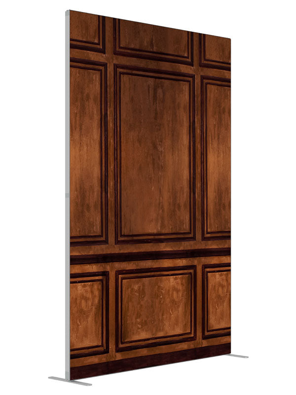 Prince Albert Brown shown at an angled view, photography backdrop panel for Denny StudioEdge silicone edge frame, 5 ft