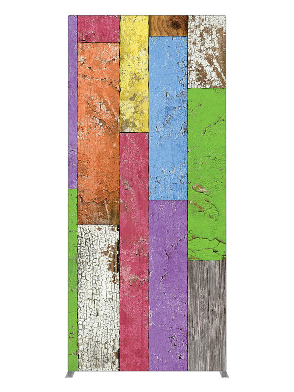Prismatic Planks, photography backdrop panel for Denny StudioEdge silicone edge frame, 3 ft
