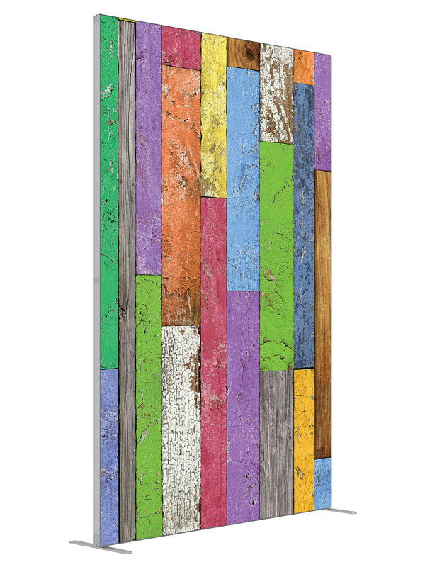 Prismatic Planks shown at an angled view, photography backdrop panel for Denny StudioEdge silicone edge frame, 5 ft