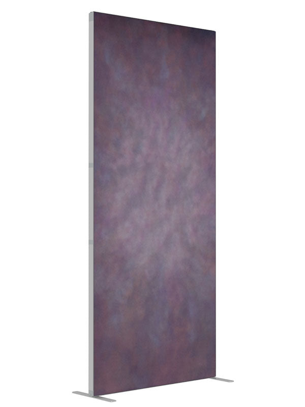 Purple Burst shown at an angled view, photography backdrop panel for Denny StudioEdge silicone edge frame, 3 ft