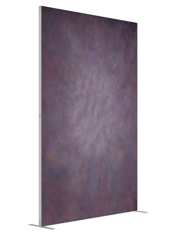 Purple Burst shown at an angled view, photography backdrop panel for Denny StudioEdge silicone edge frame, 5 ft