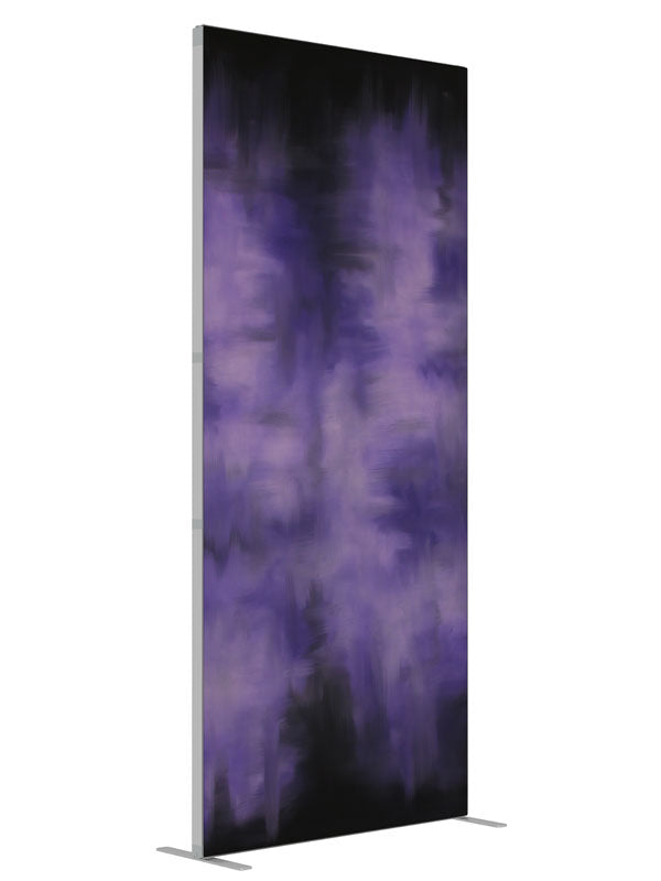 Purple People Eater shown at an angled view, photography backdrop panel for Denny StudioEdge silicone edge frame, 3 ft