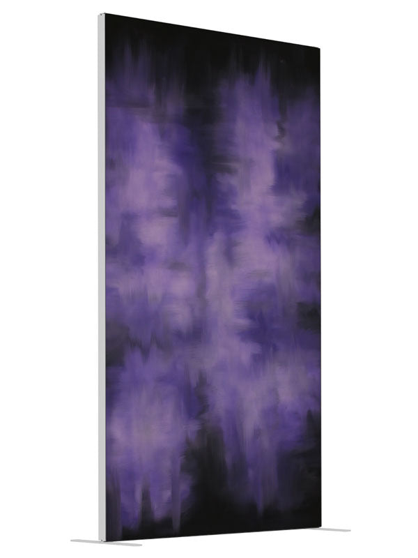 Purple People Eater shown at an angled view, photography backdrop panel for Denny StudioEdge silicone edge frame, 4 ft