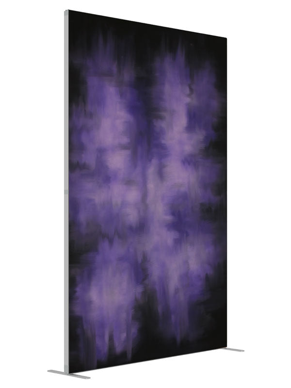 Purple People Eater shown at an angled view, photography backdrop panel for Denny StudioEdge silicone edge frame, 5 ft