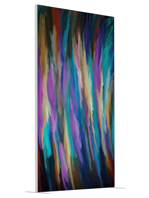 Purple Rain shown at an angled view, photography backdrop panel for Denny StudioEdge silicone edge frame, 4 ft