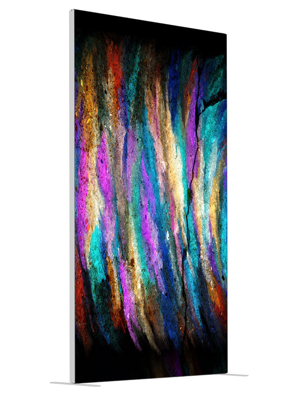 Purple Rain Purple Streak Abstract shown at an angled view, photography backdrop panel for Denny StudioEdge silicone edge frame, 4 ft
