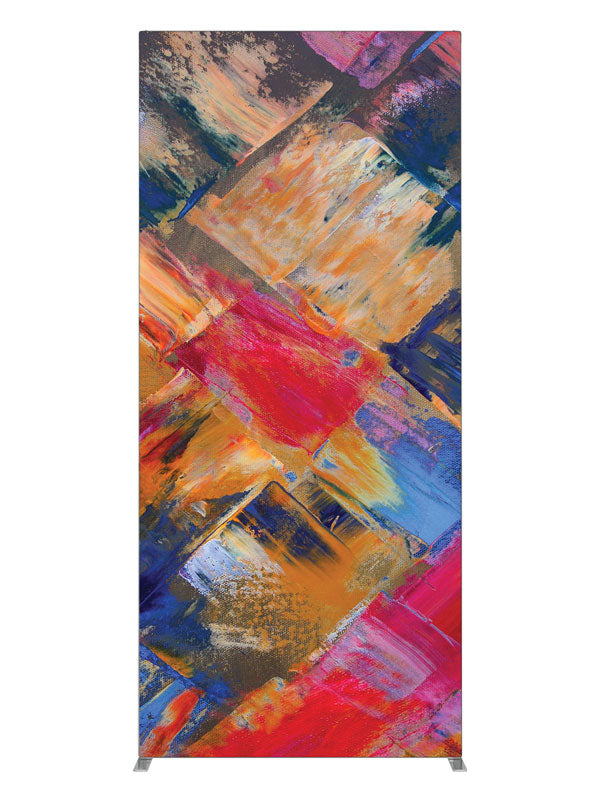 Puzzled Cubist Abstract, photography backdrop panel for Denny StudioEdge silicone edge frame, 3 ft