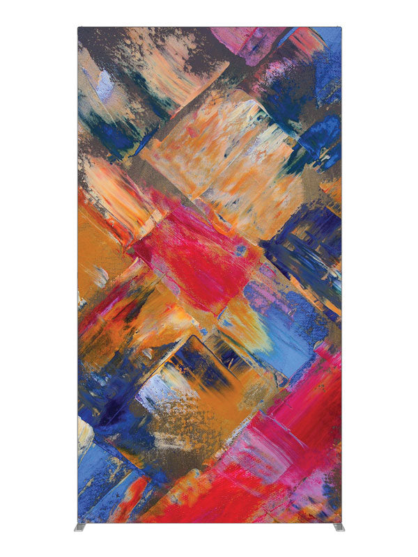 Puzzled Cubist Abstract, photography backdrop panel for Denny StudioEdge silicone edge frame, 4 ft