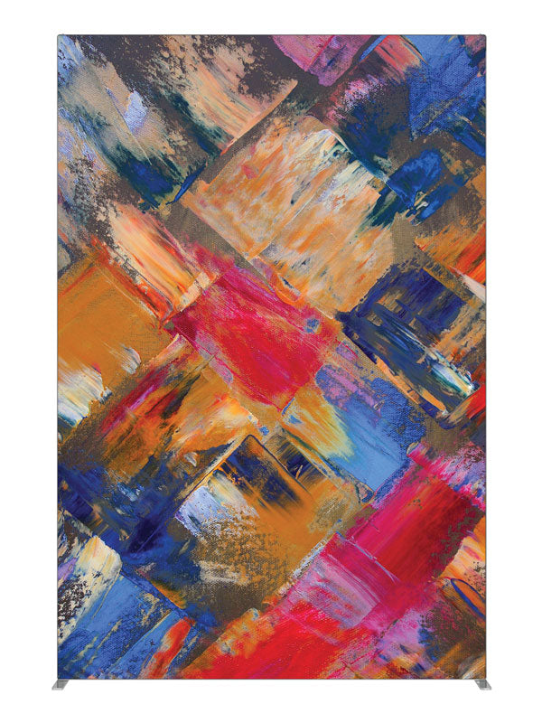 Puzzled Cubist Abstract, photography backdrop panel for Denny StudioEdge silicone edge frame, 5 ft