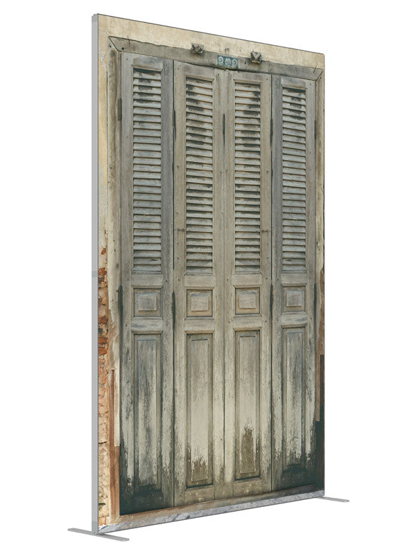 Quart House shown at an angled view, photography backdrop panel for Denny StudioEdge silicone edge frame, 5 ft