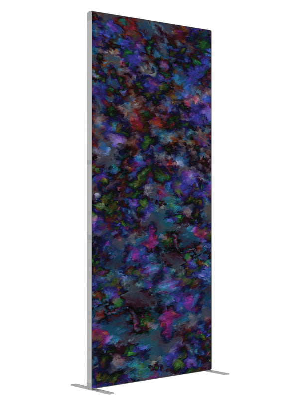 Razzle Dazzle shown at an angled view, photography backdrop panel for Denny StudioEdge silicone edge frame, 3 ft