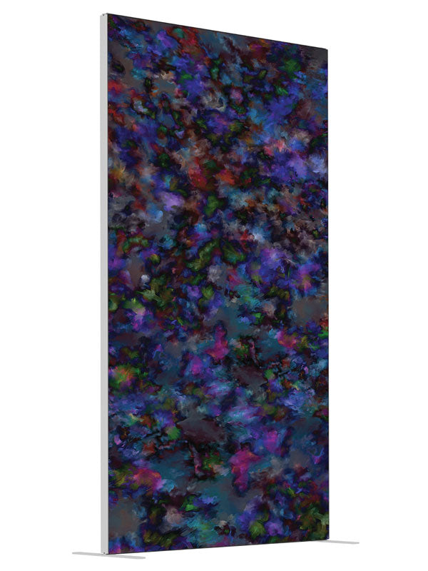 Razzle Dazzle shown at an angled view, photography backdrop panel for Denny StudioEdge silicone edge frame, 4 ft