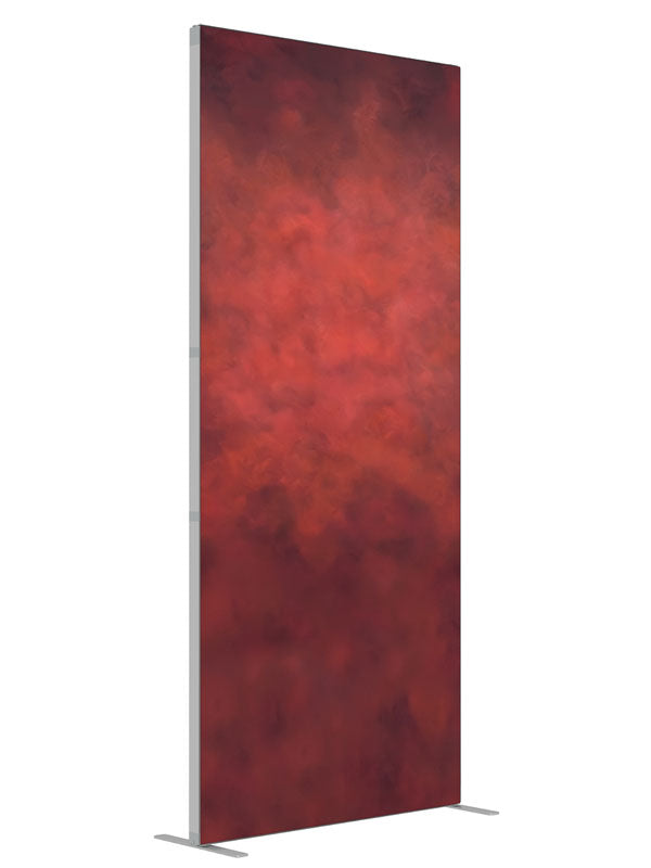 Red Apple shown at an angled view, photography backdrop panel for Denny StudioEdge silicone edge frame, 3 ft