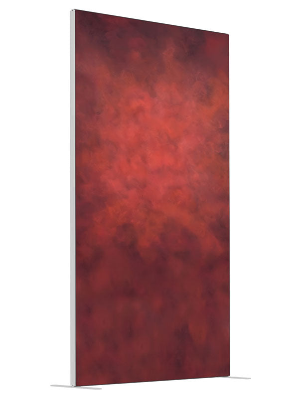 Red Apple shown at an angled view, photography backdrop panel for Denny StudioEdge silicone edge frame, 4 ft