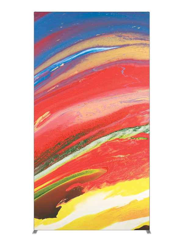 Red blue gold swirl, photography backdrop panel for Denny StudioEdge silicone edge frame, 4 ft