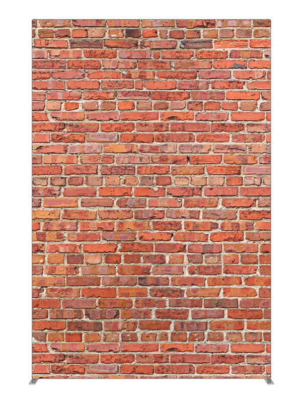 Red Brick, photography backdrop panel for Denny StudioEdge silicone edge frame, 5 ft