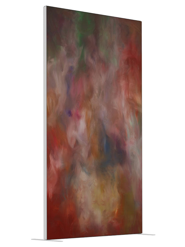 Red Dawn shown at an angled view, photography backdrop panel for Denny StudioEdge silicone edge frame, 4 ft