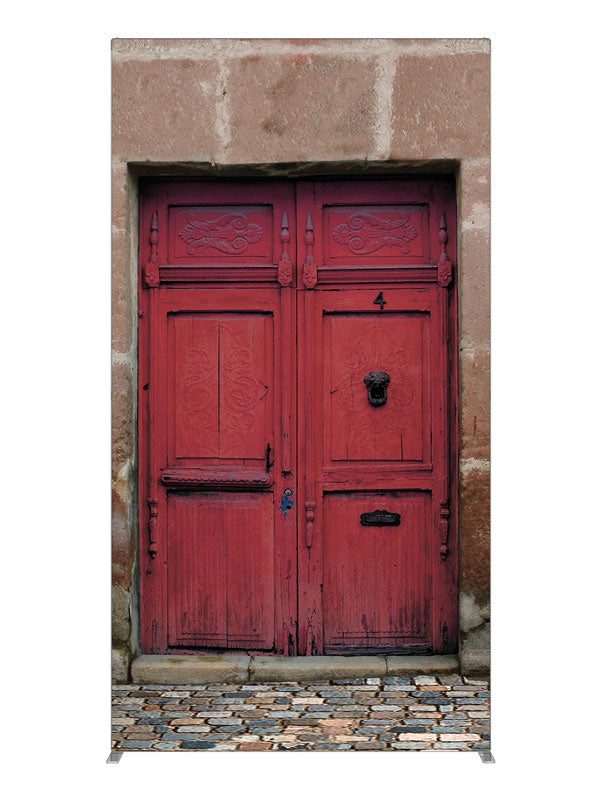 Red Door on Duval, photography backdrop panel for Denny StudioEdge silicone edge frame, 4 ft