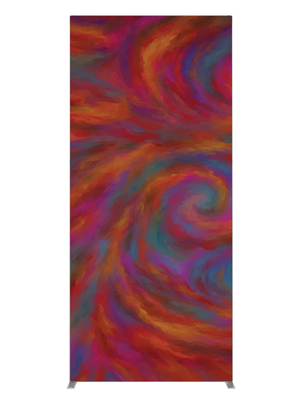 Red purple swirl, photography backdrop panel for Denny StudioEdge silicone edge frame, 3 ft