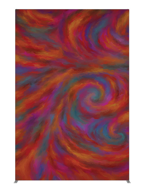 Red purple swirl, photography backdrop panel for Denny StudioEdge silicone edge frame, 5 ft