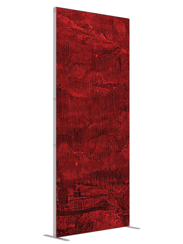 Red Reign Red Texture shown at an angled view, photography backdrop panel for Denny StudioEdge silicone edge frame, 3 ft