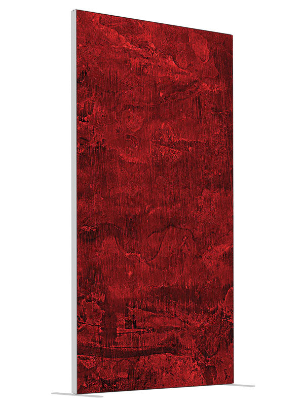 Red Reign Red Texture shown at an angled view, photography backdrop panel for Denny StudioEdge silicone edge frame, 4 ft