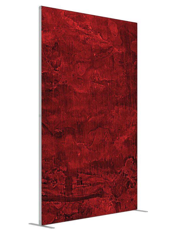 Red Reign Red Texture shown at an angled view, photography backdrop panel for Denny StudioEdge silicone edge frame, 5 ft