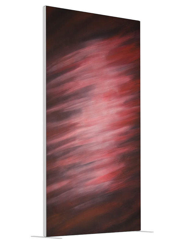 Red Shadow shown at an angled view, photography backdrop panel for Denny StudioEdge silicone edge frame, 4 ft