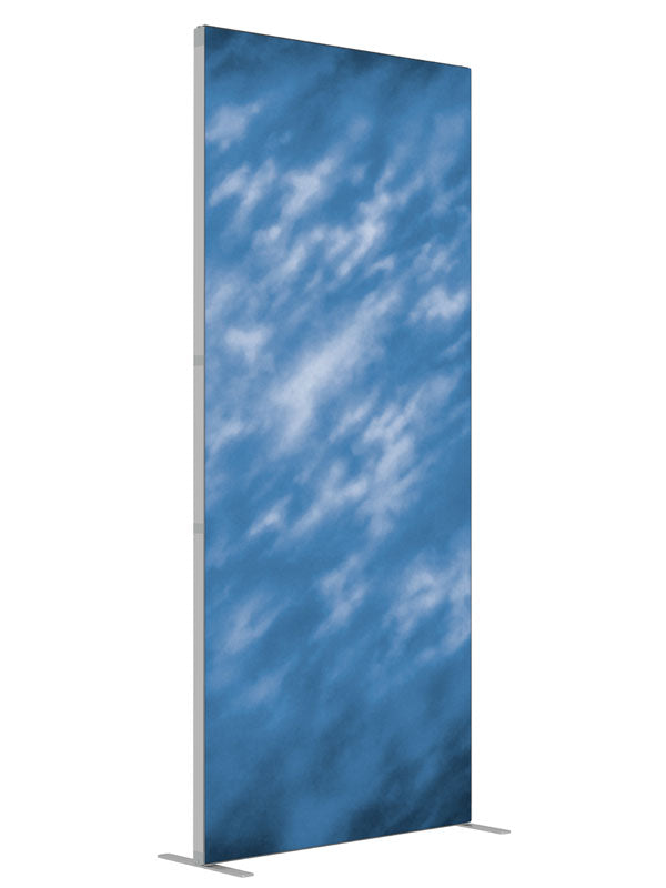 Reflection shown at an angled view, photography backdrop panel for Denny StudioEdge silicone edge frame, 3 ft