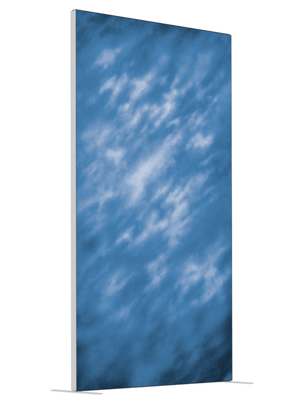 Reflection shown at an angled view, photography backdrop panel for Denny StudioEdge silicone edge frame, 4 ft