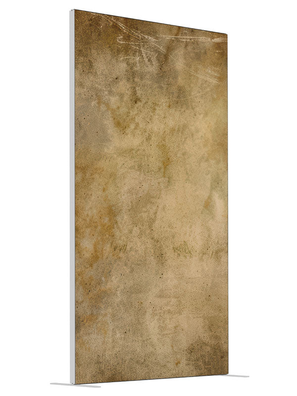Rich golden textured radiance printed backdrop angled view 4ft - Denny StudioEdge SEOM-2606