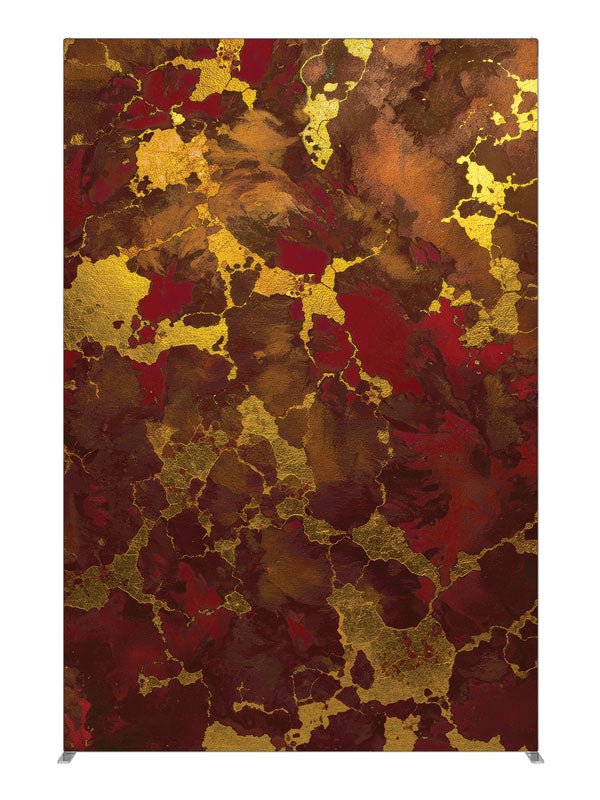 Rich red gold metallic marbled printed photography backdrop 5ft - Denny StudioEdge SECP-8858