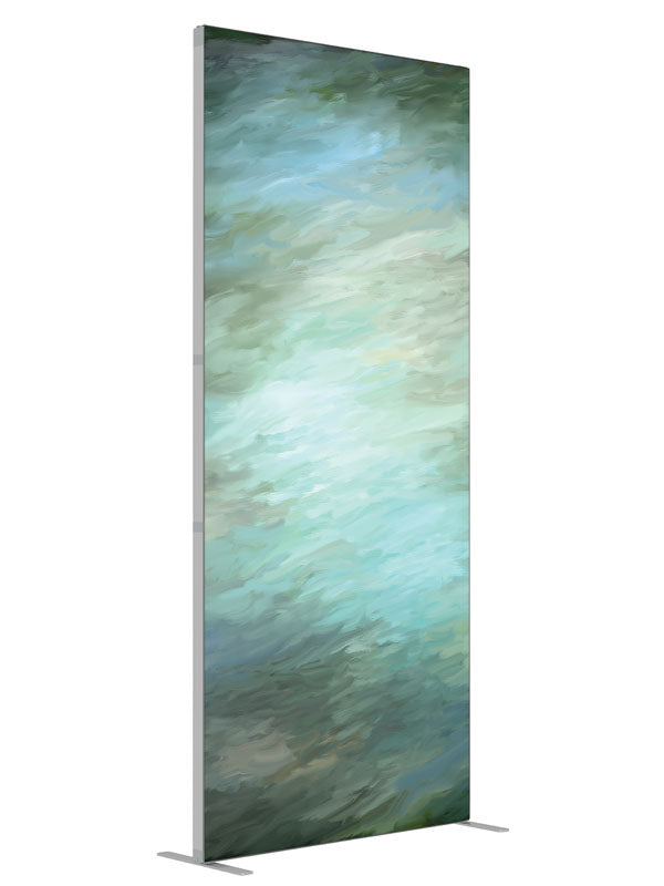 Riverbed shown at an angled view, photography backdrop panel for Denny StudioEdge silicone edge frame, 3 ft