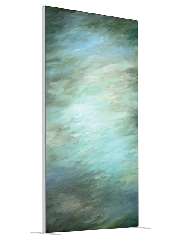 Riverbed shown at an angled view, photography backdrop panel for Denny StudioEdge silicone edge frame, 4 ft