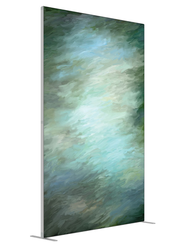 Riverbed shown at an angled view, photography backdrop panel for Denny StudioEdge silicone edge frame, 5 ft