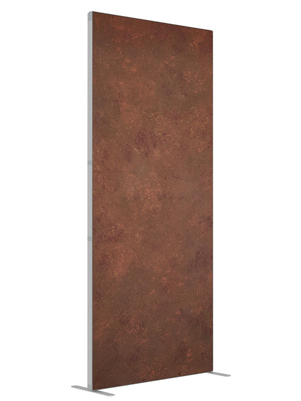 Russet Brown shown at an angled view, photography backdrop panel for Denny StudioEdge silicone edge frame, 3 ft