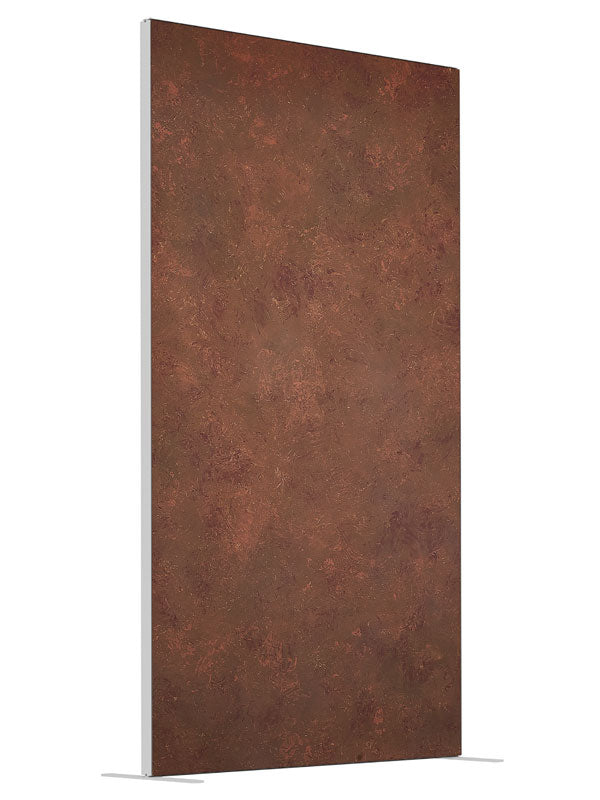 Russet Brown shown at an angled view, photography backdrop panel for Denny StudioEdge silicone edge frame, 4 ft