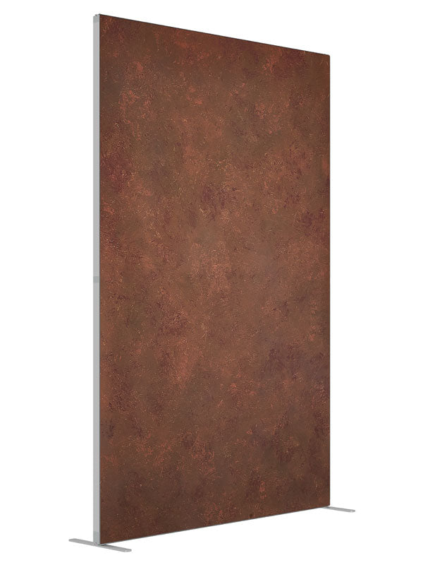 Russet Brown shown at an angled view, photography backdrop panel for Denny StudioEdge silicone edge frame, 5 ft