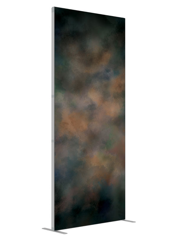 Russet shown at an angled view, photography backdrop panel for Denny StudioEdge silicone edge frame, 3 ft