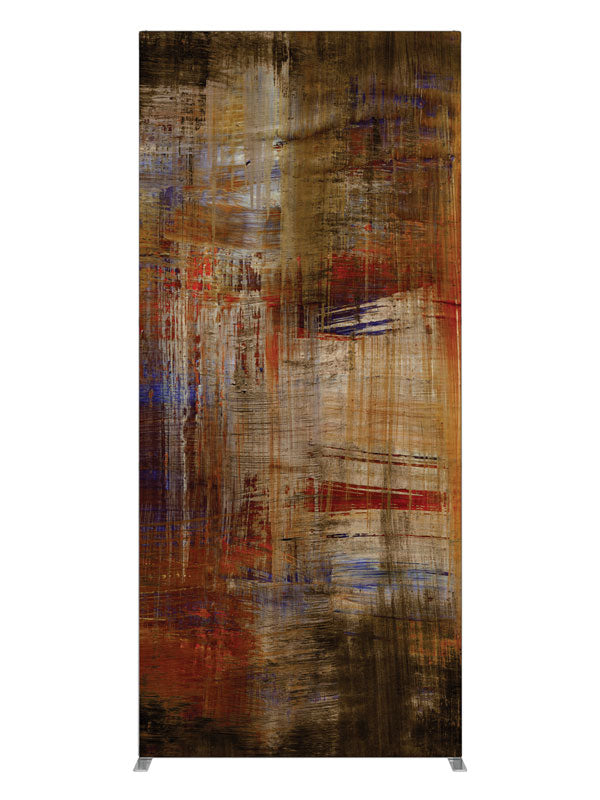 Rust brown horizontal streak, photography backdrop panel for Denny StudioEdge silicone edge frame, 3 ft