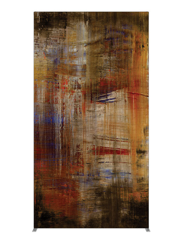 Rust brown horizontal streak, photography backdrop panel for Denny StudioEdge silicone edge frame, 4 ft