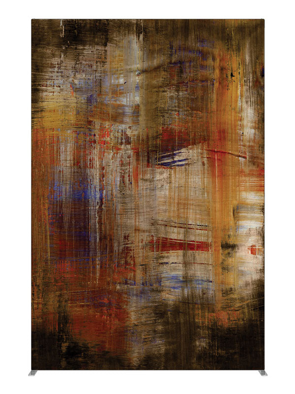 Rust brown horizontal streak, photography backdrop panel for Denny StudioEdge silicone edge frame, 5 ft