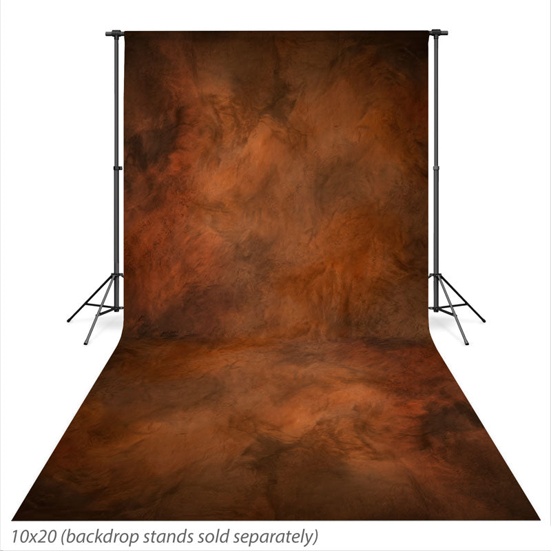 Copper Field Rust Copper mottled texture photography backdrop shown at the full 10x20 size CP-8984