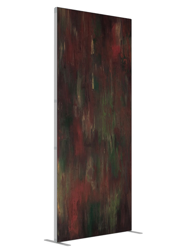 Rust Red Elegance shown at an angled view, photography backdrop panel for Denny StudioEdge silicone edge frame, 3 ft