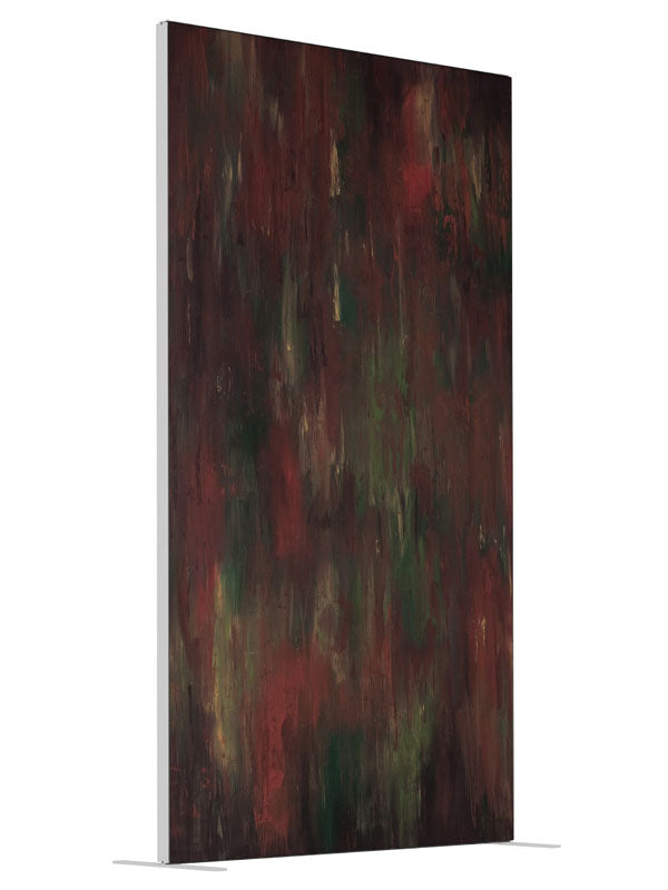 Rust Red Elegance shown at an angled view, photography backdrop panel for Denny StudioEdge silicone edge frame, 4 ft